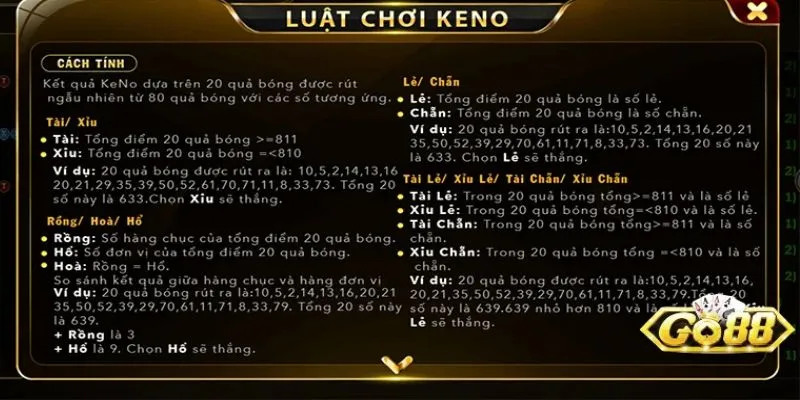 Cách chơi Keno online cơ bản cần nắm rõ