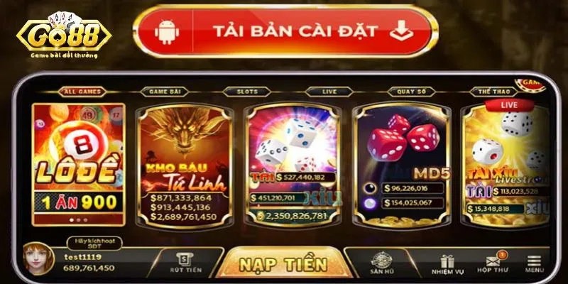 Chi tiết cách tải Go88 android