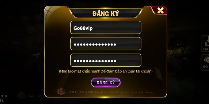 Kiểm tra và hoàn tất tạo lập account game